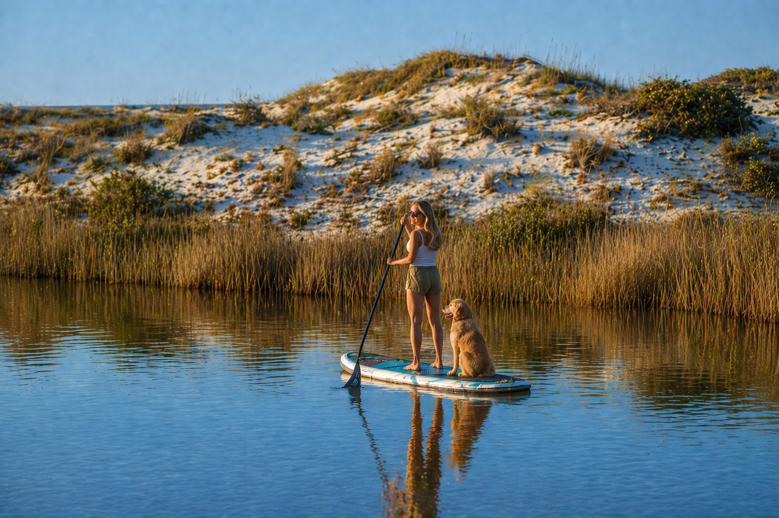 Paddleboarding Western Lake